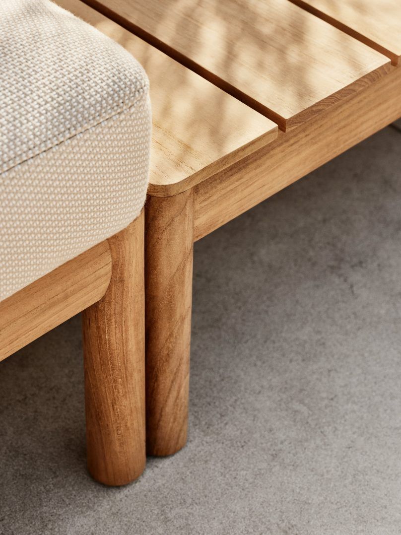 Tradition-bank tussenmodule voor buiten van Skagerak by Fritz Hansen