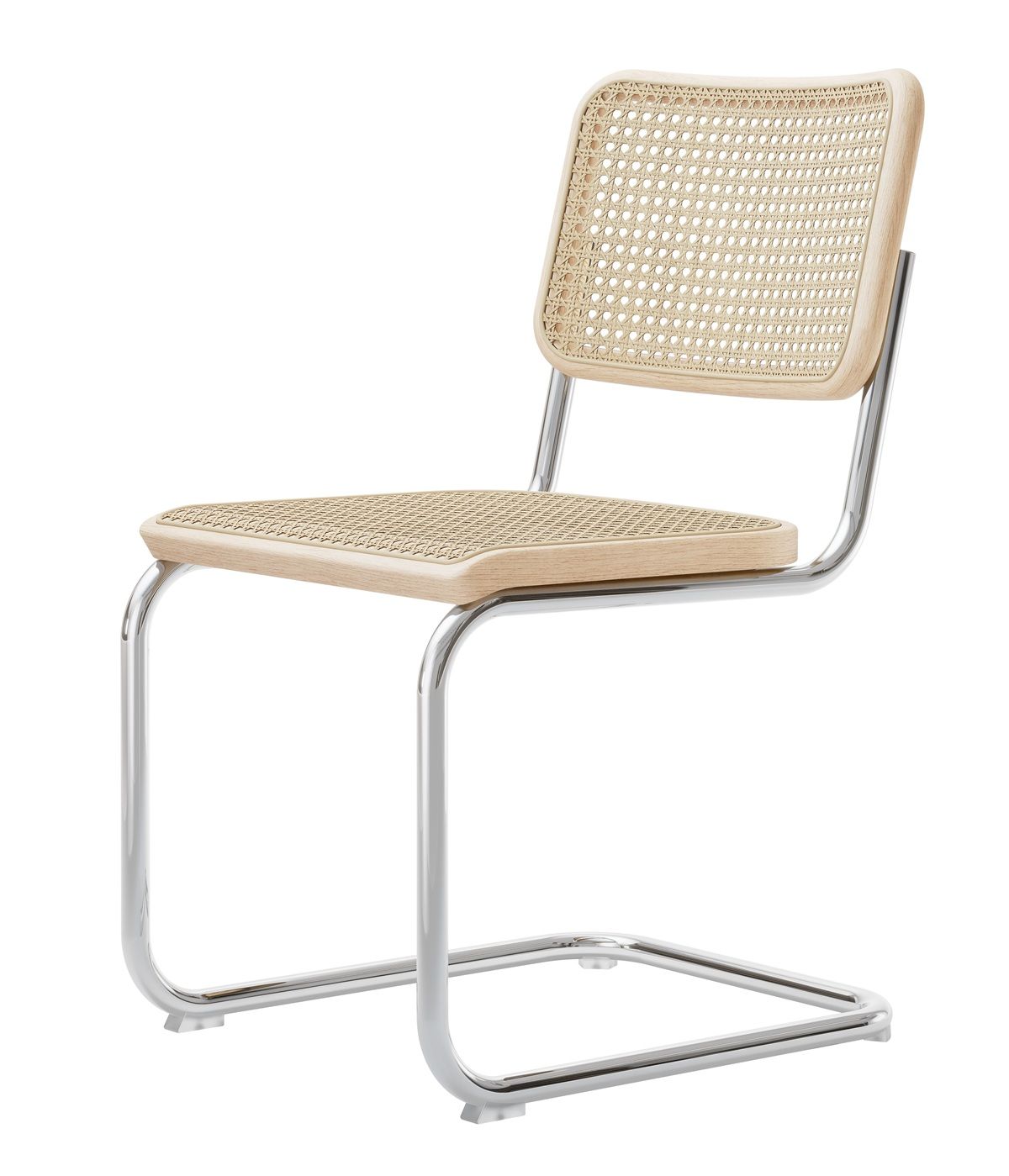 S 32 V Stalen buis Klassieker Freischwinger CHROOM/NATUUR Thonet VOORKEURSCOMBINATIE