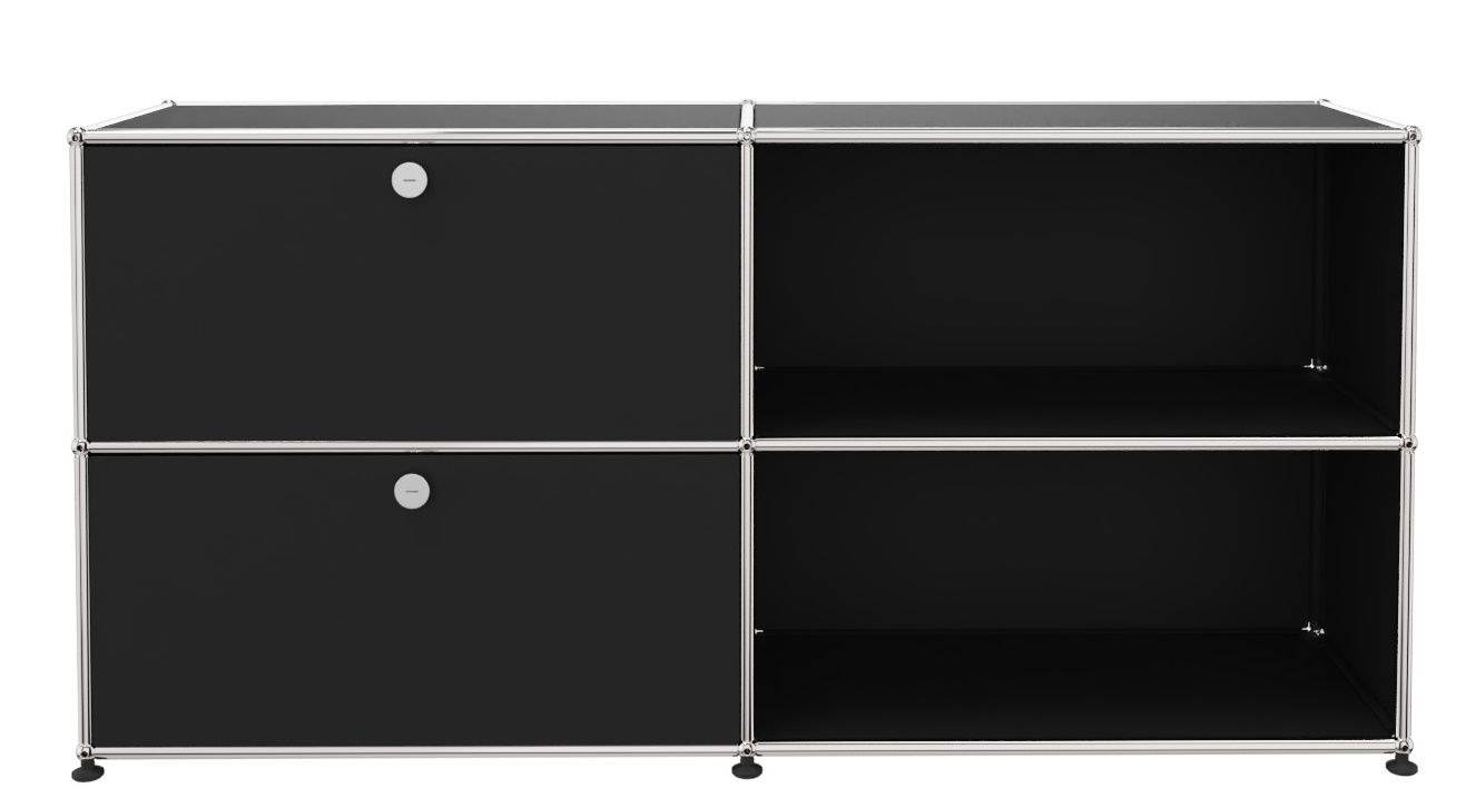 USM Haller dressoir met 2 open vakken / 2 kleppen links