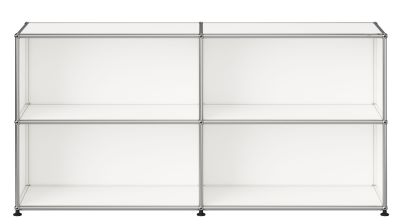 USM Haller dressoir M67 open met vier vakken puur wit