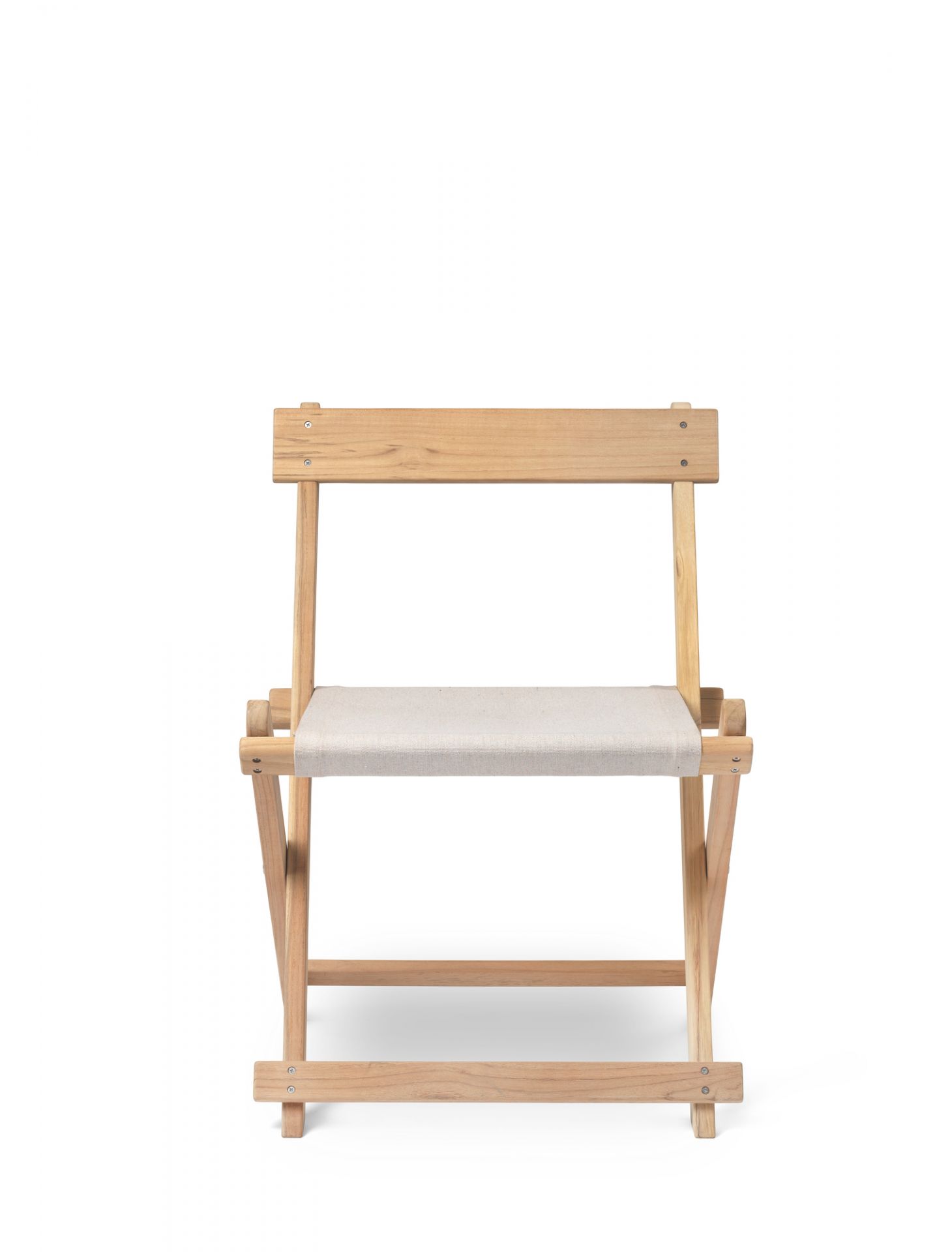 BM4570 Borge Mogensen Outdoor Stuhl von Carl Hansen & Søn aus Holz und Stoff.