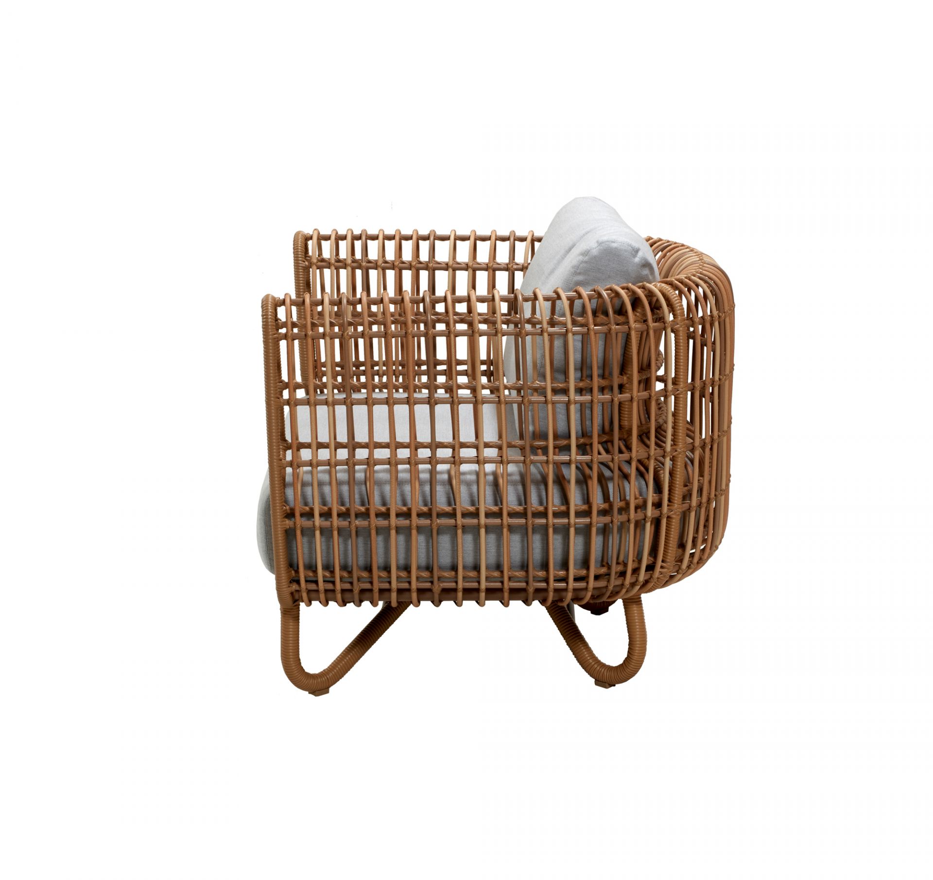Nest Outdoor-loungestoel met kussens van Cane-Line