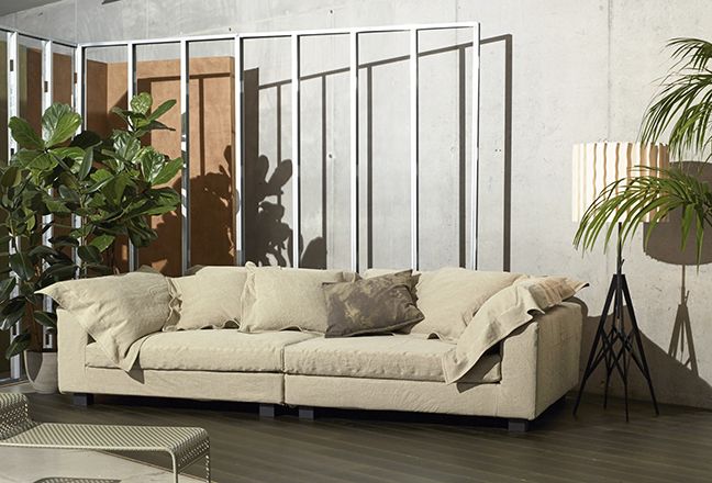 Nebula Nine-bank 280 x 110 cm, driezitsbank, Moroso Diesel