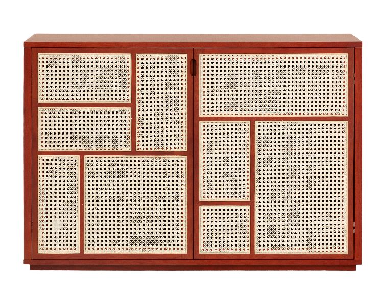 Air dressoir van Design House Stockholm, rood eiken