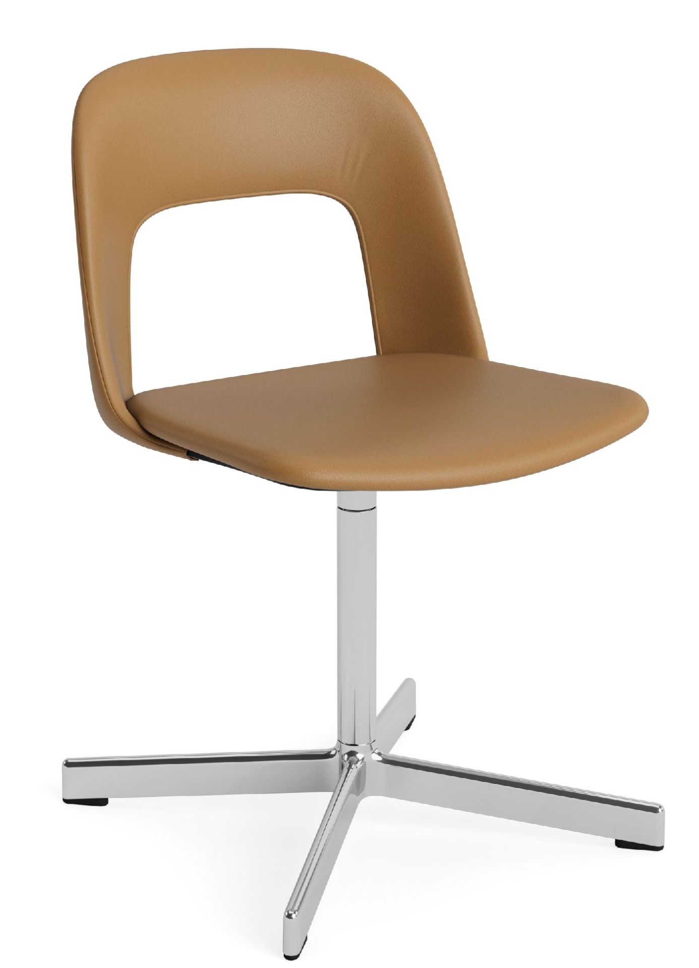 Layout Side Chair 134 stoel met vierpotig draaivoet van Hay