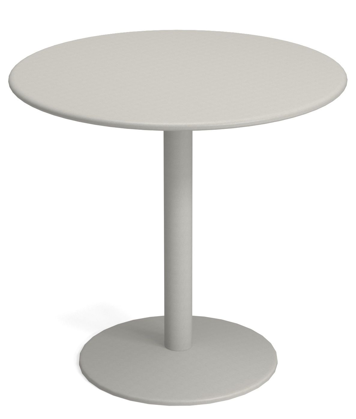 Thor Round Table von Emu, runder Esstisch für den Garten oder die Terrasse, grau.
