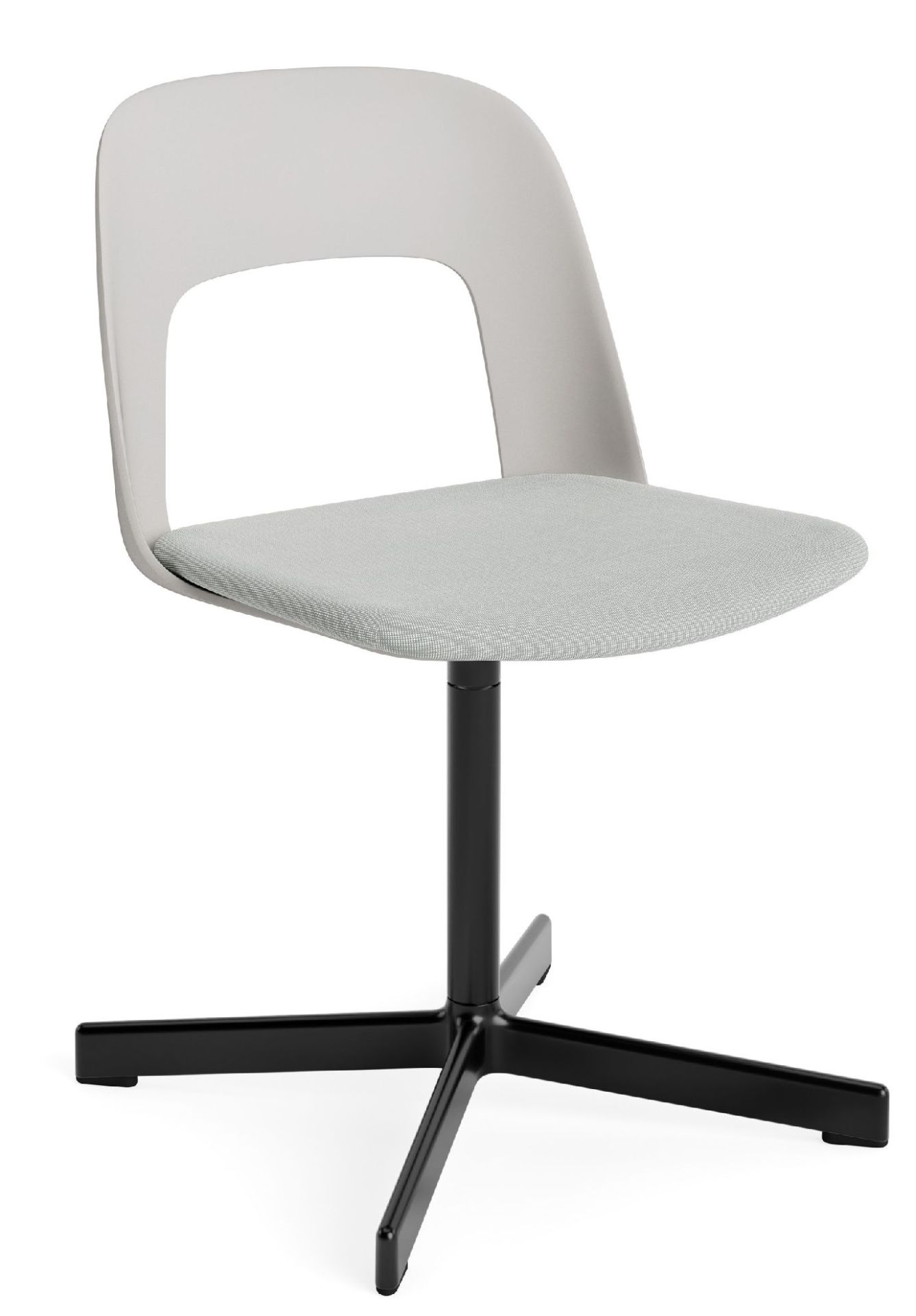Layout Side Chair 133 stoel met vierpotig draaivoet van Hay