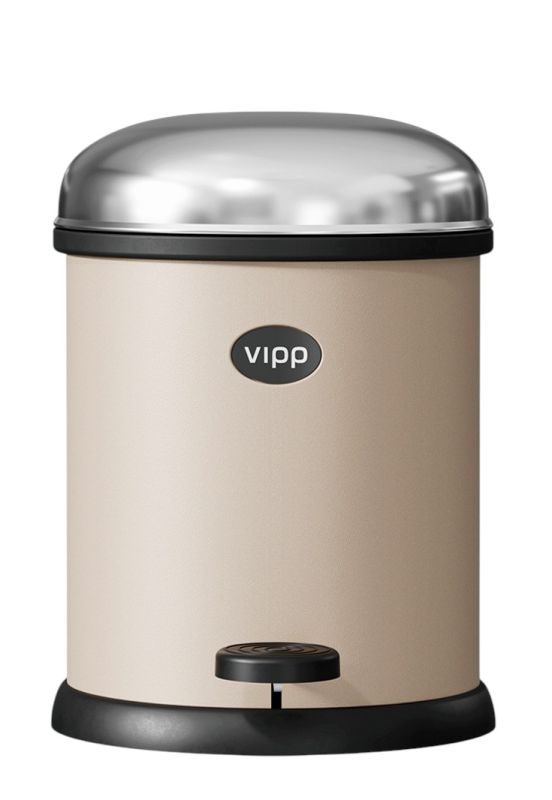 VIPP12 / VIPP 12 Afvalemmer met pedaal 3 l Vipp Beige