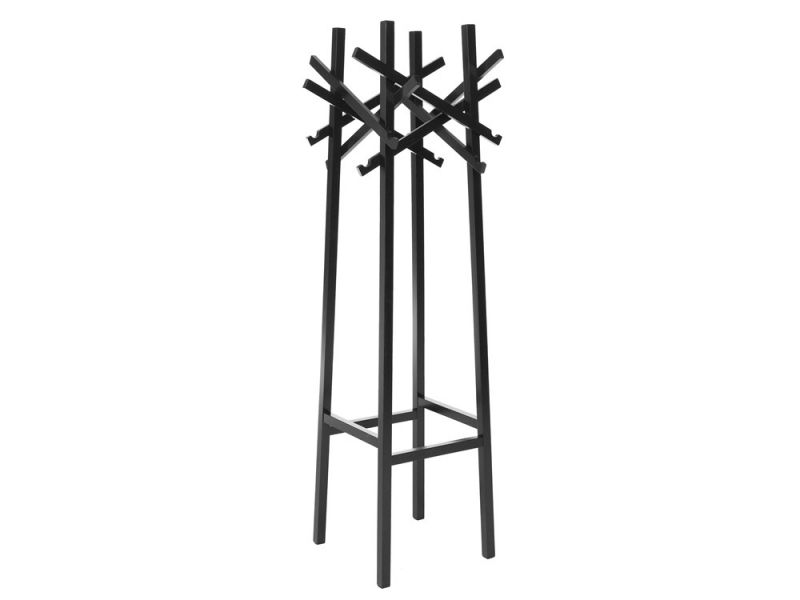 Schwarze Nest Standgarderobe von Karl Andersson & Soener, moderne Garderobenständer mit Haken.