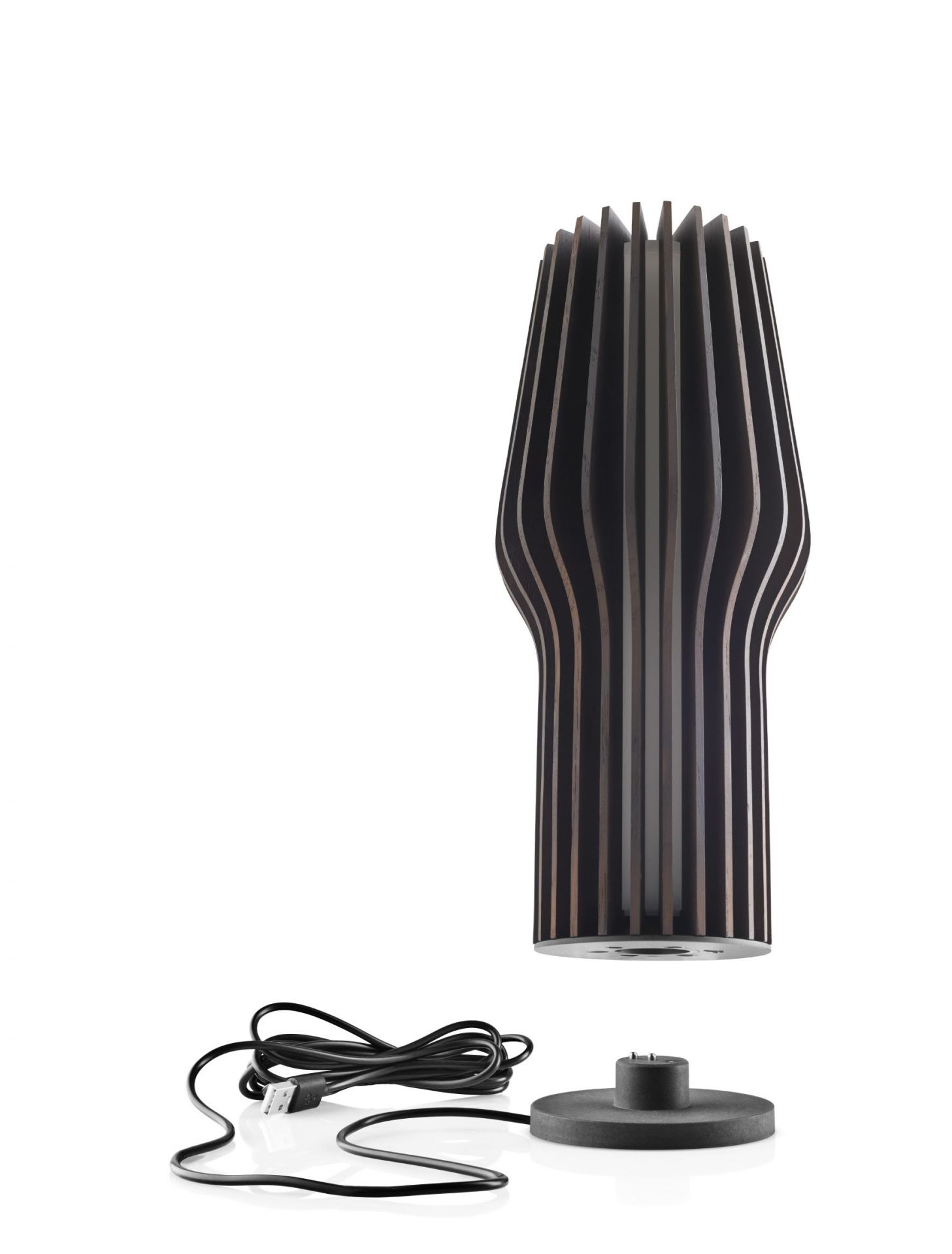 Radiant draadloze ledlamp, gerookt eikenhout, Eva Solo, UNIEK EXEMPLAAR