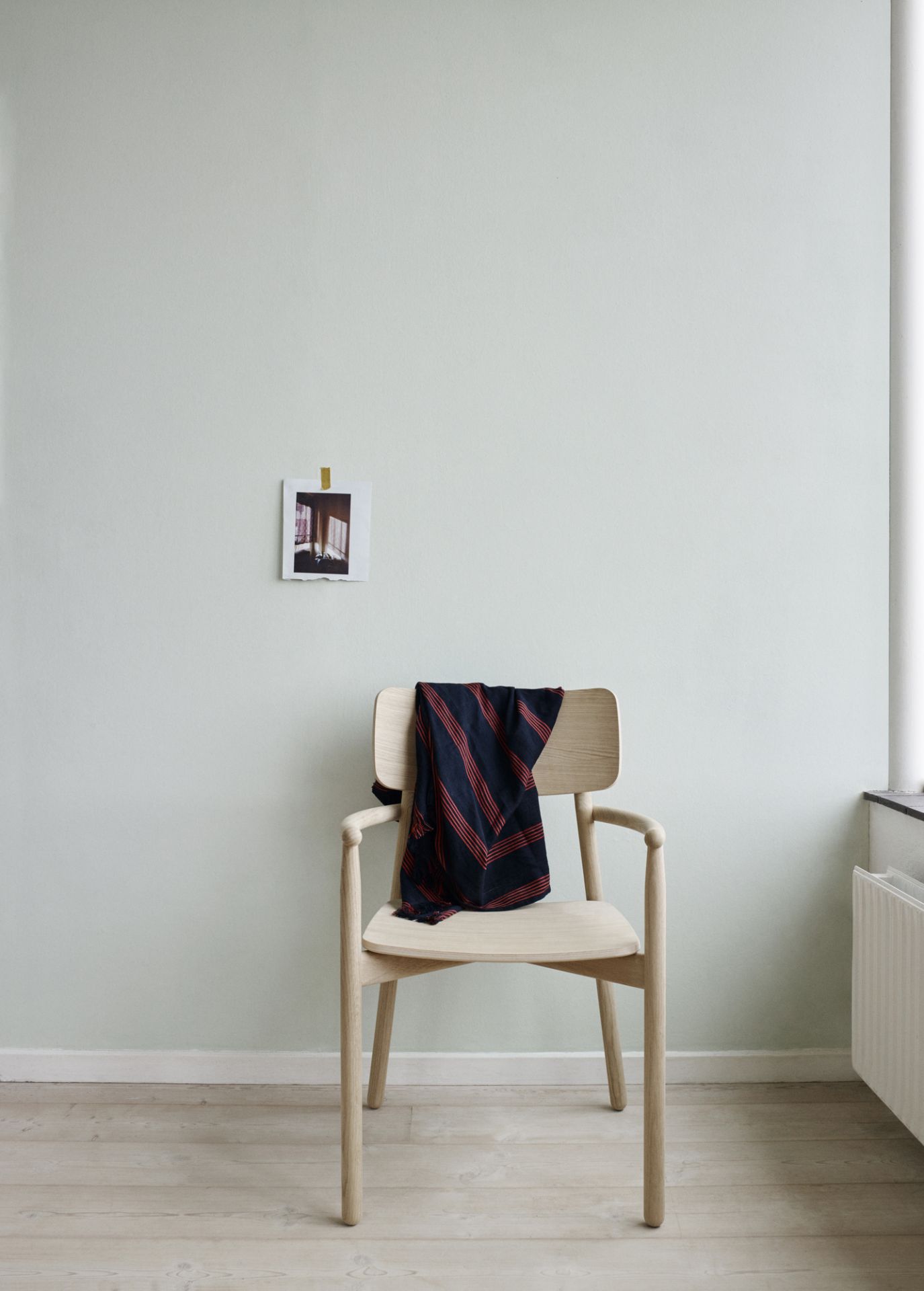 Hven Armchair Stuhl aus Eiche von Skagerak by Fritz Hansen mit Tuch.