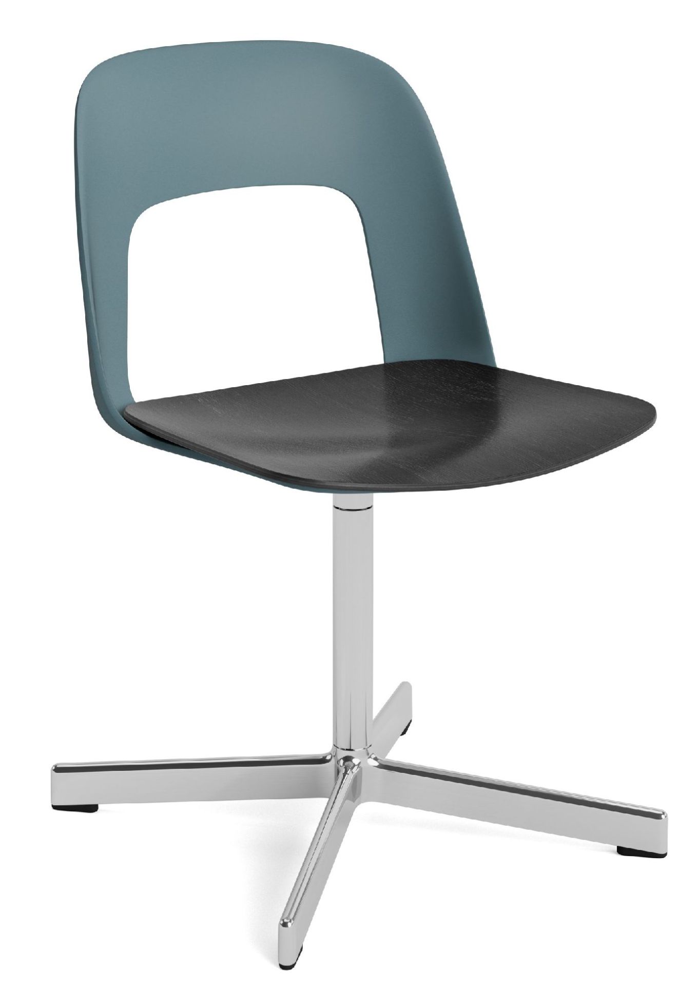 Layout Side Chair 132 stoel met vierpotig draaivoet Hay