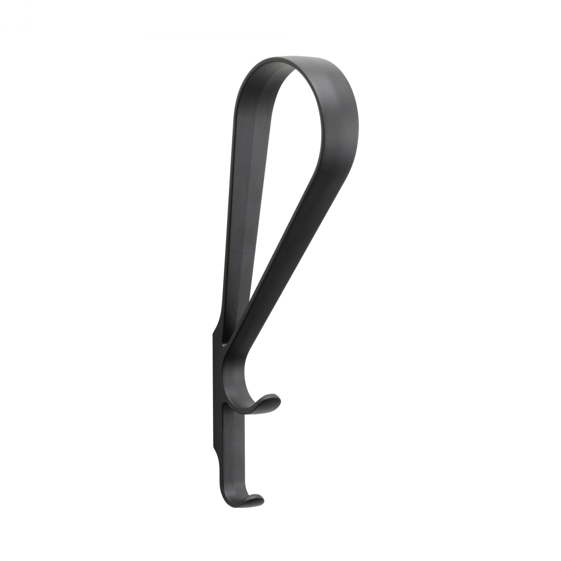 Schwarzer Tupla Wandhaken von Artek, moderner Garderobenhaken aus Metall für Flur und Wohnraum.