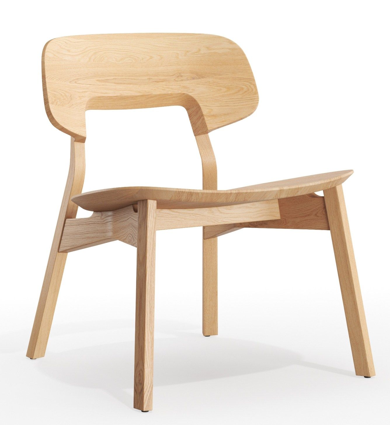 Nonoto Lounge Chair Cocktailsessel: Moderner Holzstuhl mit minimalistischem Design und klarer Linienführung für stilvolles Wohnen.
