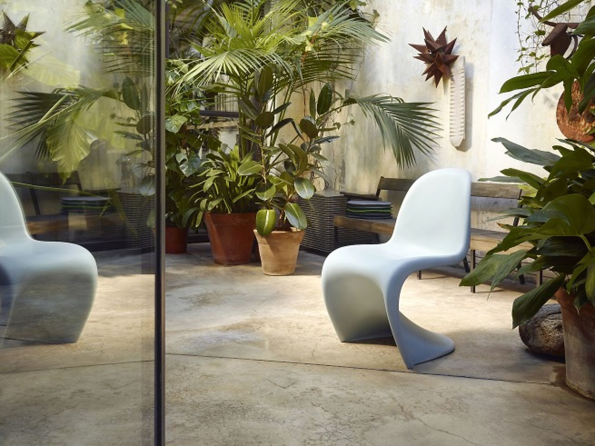 Panton Junior-stoel Vitra goudgeel 