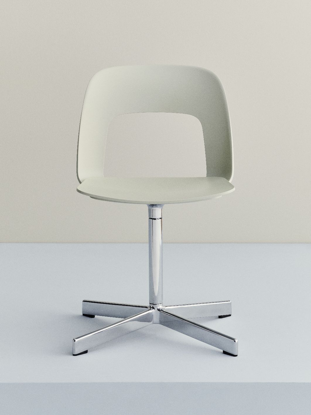 Layout Side Chair 131 stoel met vierpotig draaivoet van Hay