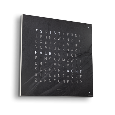 Earth 45 Creator's Edition wandklok / Tijdsobject Duits QLOCKTWO