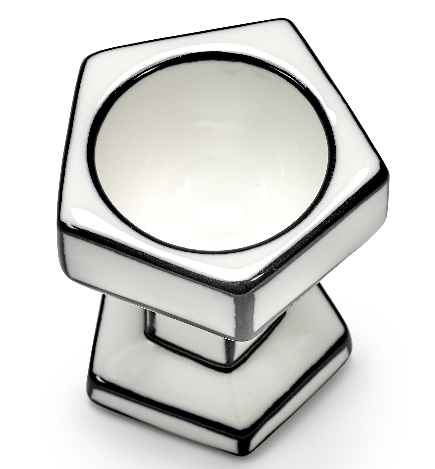 Serax Witte/Zwarte Eiercups Carte Blanche   