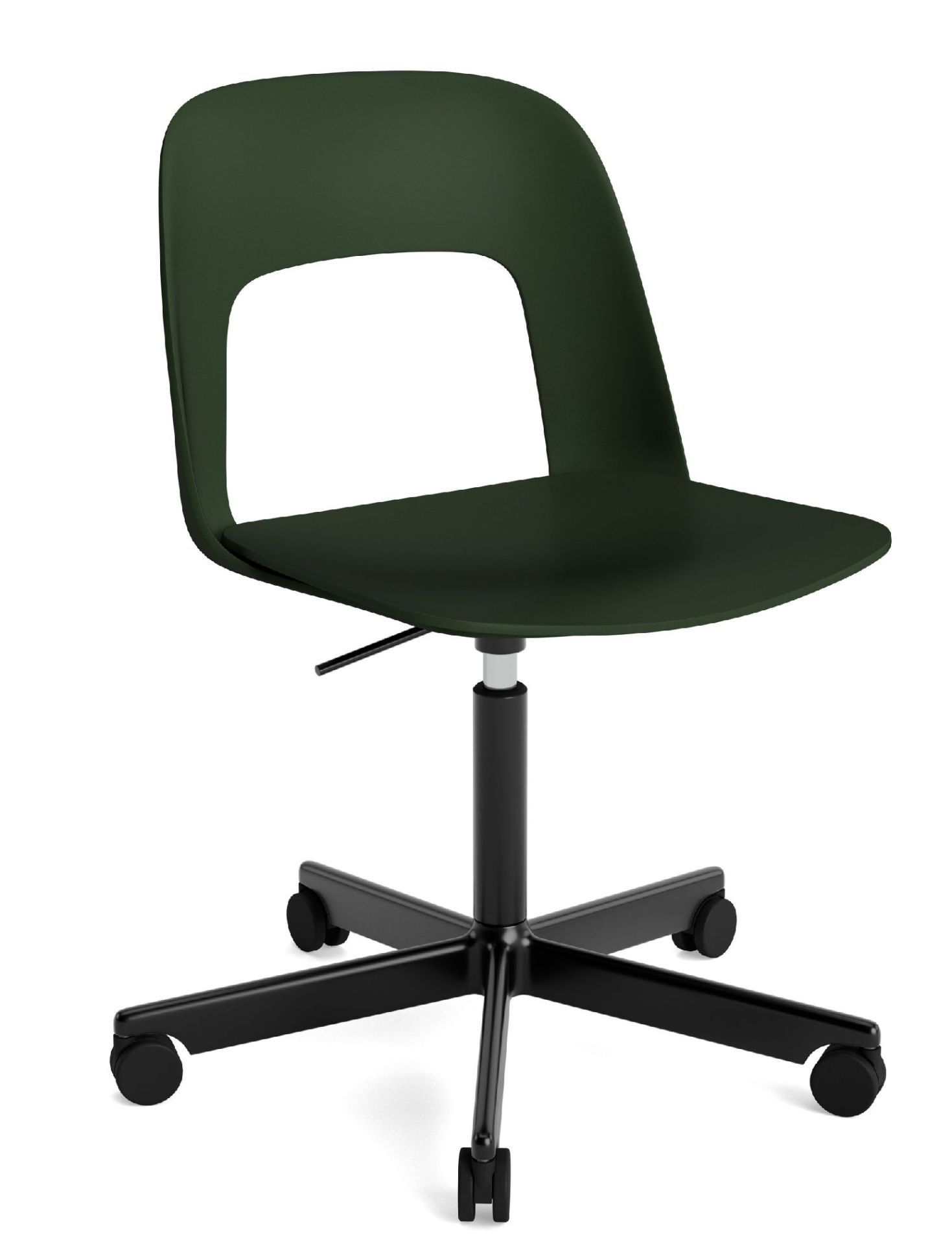 Layout Side Chair 141 stoel met vijfpotig draaivoet van Hay