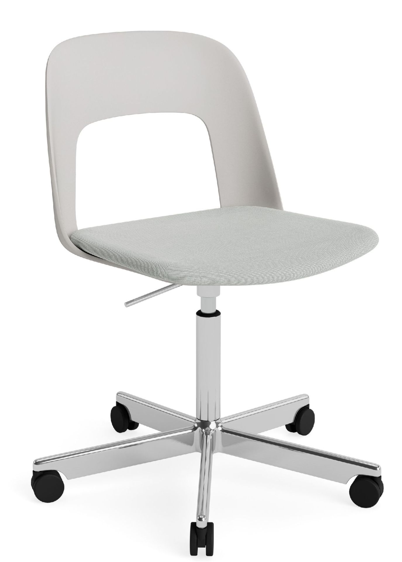 Layout Side Chair 143 stoel met vijfpoot en draaivoet van Hay
