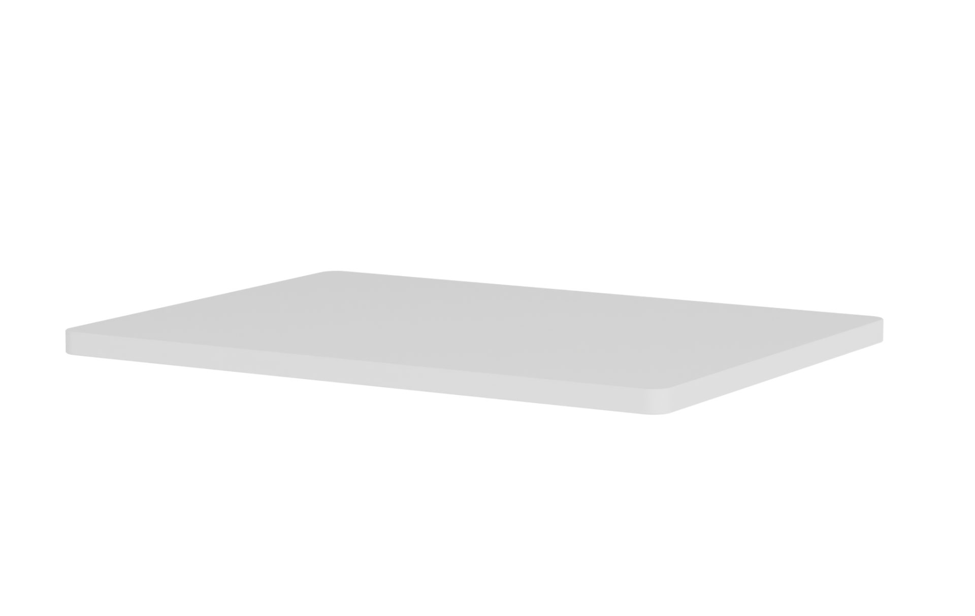 Weiße Panton Wire Abdeckplatte B 35 cm von Montana, passend für Regalsysteme und Möbelbau.