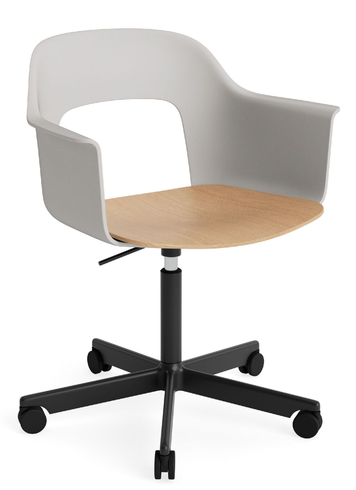 Layout Armchair 242 Fauteuil met 4-sterrenvoet, gasveer en draaifunctie Hay