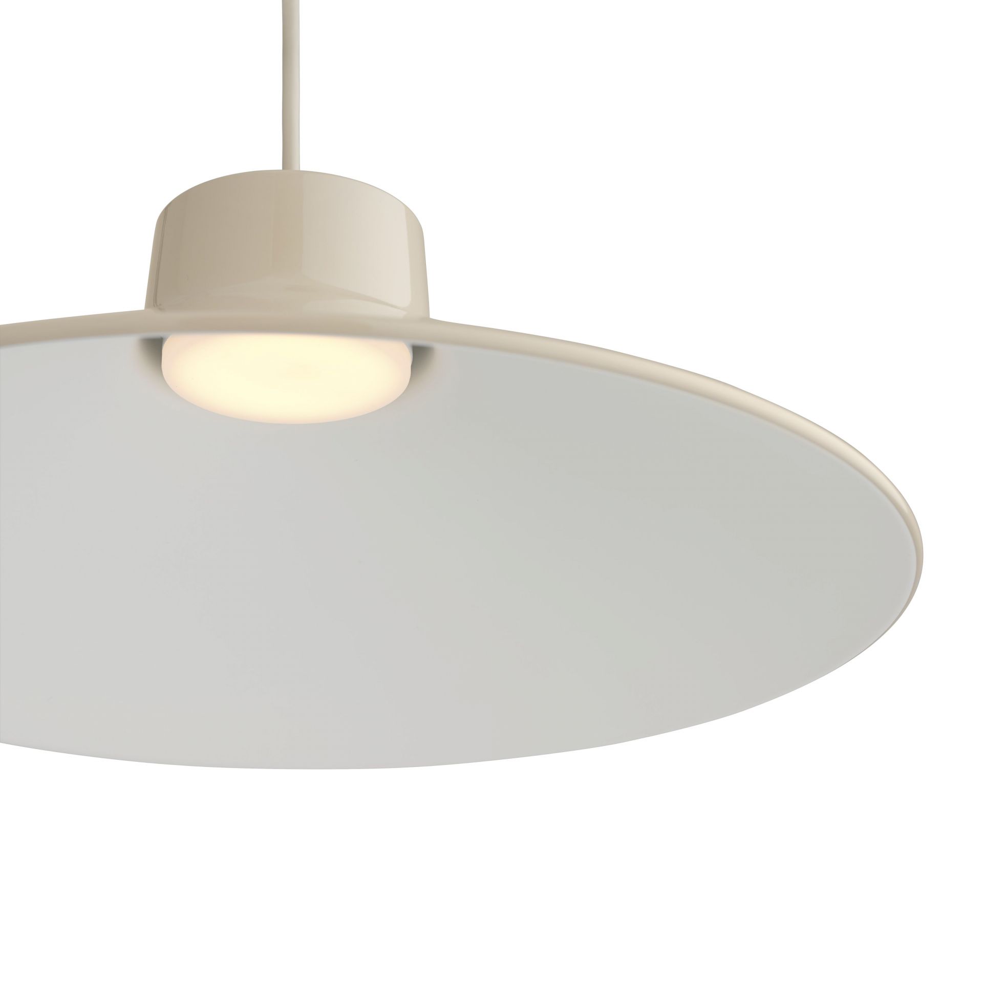Muuto Top Pendant Lamp Pendelleuchte in Grau, modernes Design für Wohnzimmer und Essbereich.