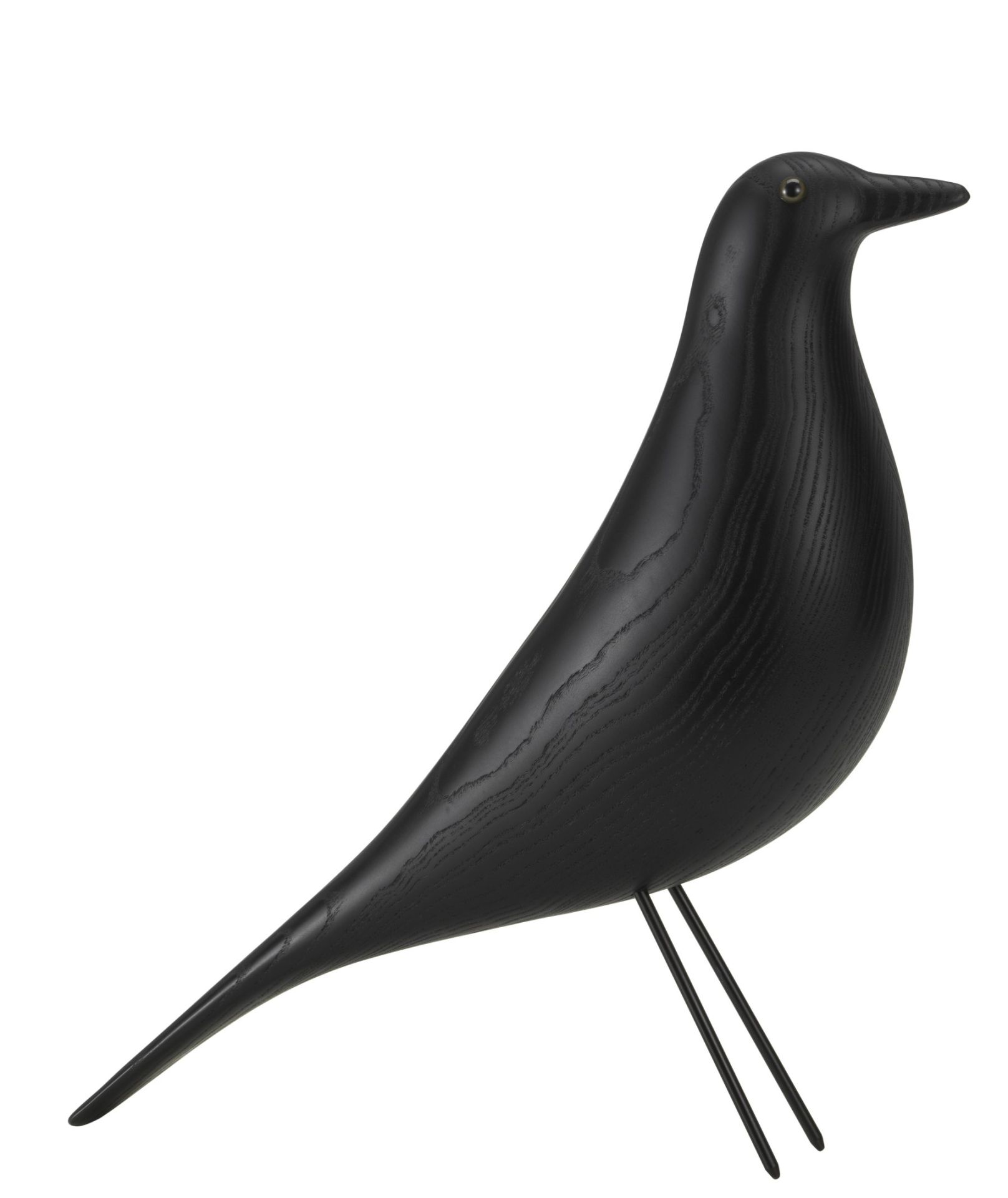 Eames House Bird-sculptuur, zwart essenhout, Vitra 