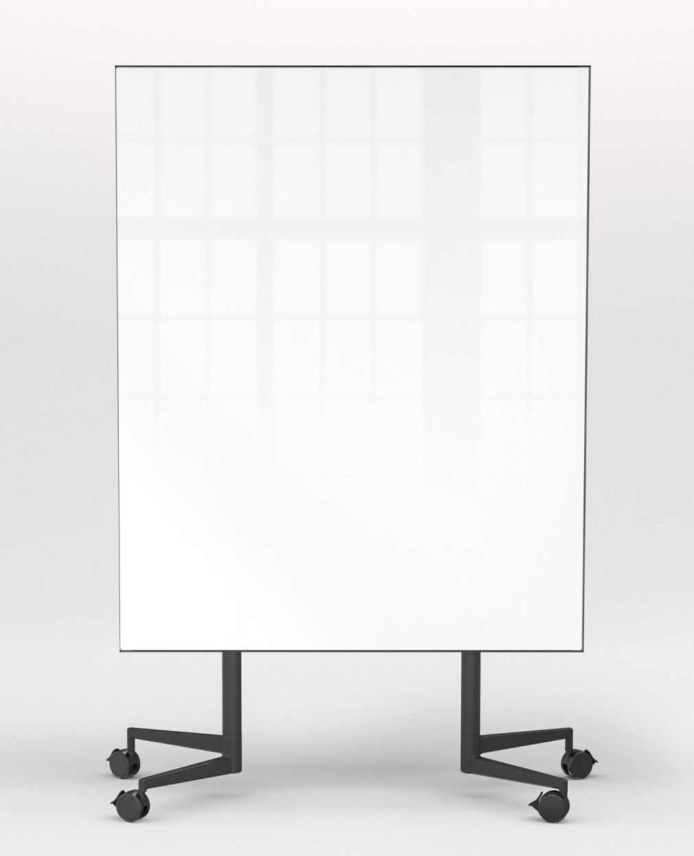 Chat Board Move Acoustic Stellwand: Mobile, weiße Akustikwand mit Rollen für Büro und Konferenzraum.