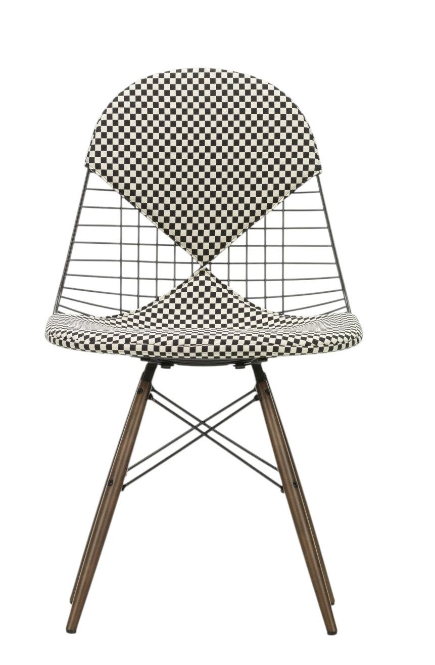 DKW-2 Wire Chair stoel met zit- en rugkussens Vitra