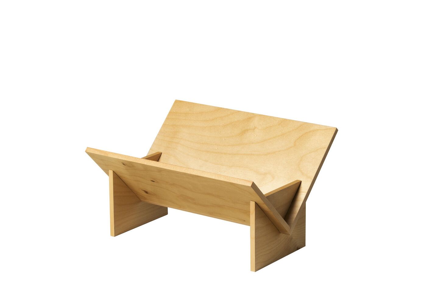Oakland Bücherhalter aus Birke von Santa & Cole, modernes Design für Bücher und Zeitschriften.