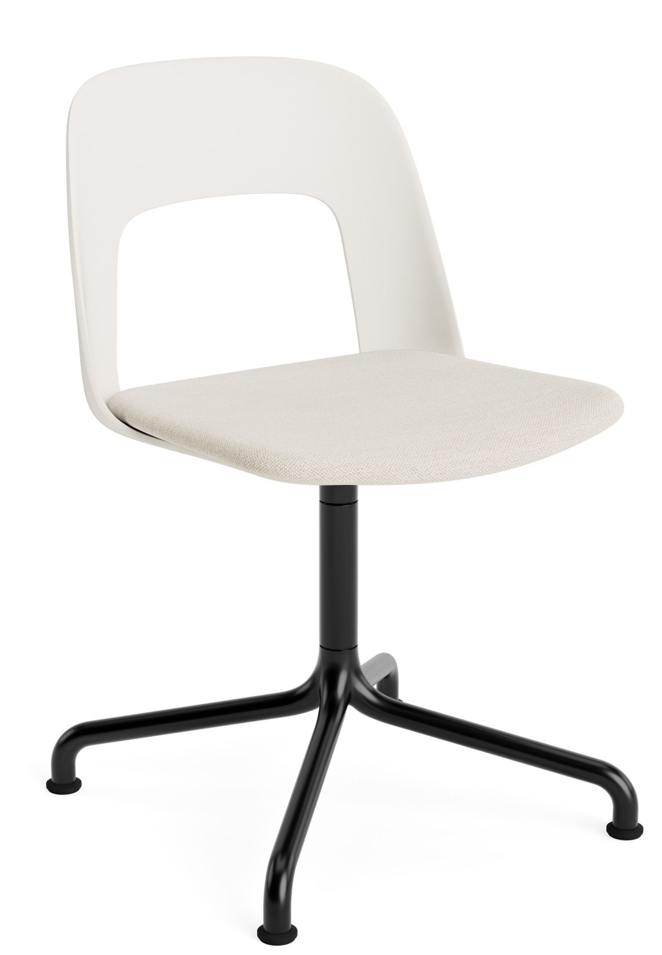Layout Side Chair 153 draaistoel met vier poten van Hay
