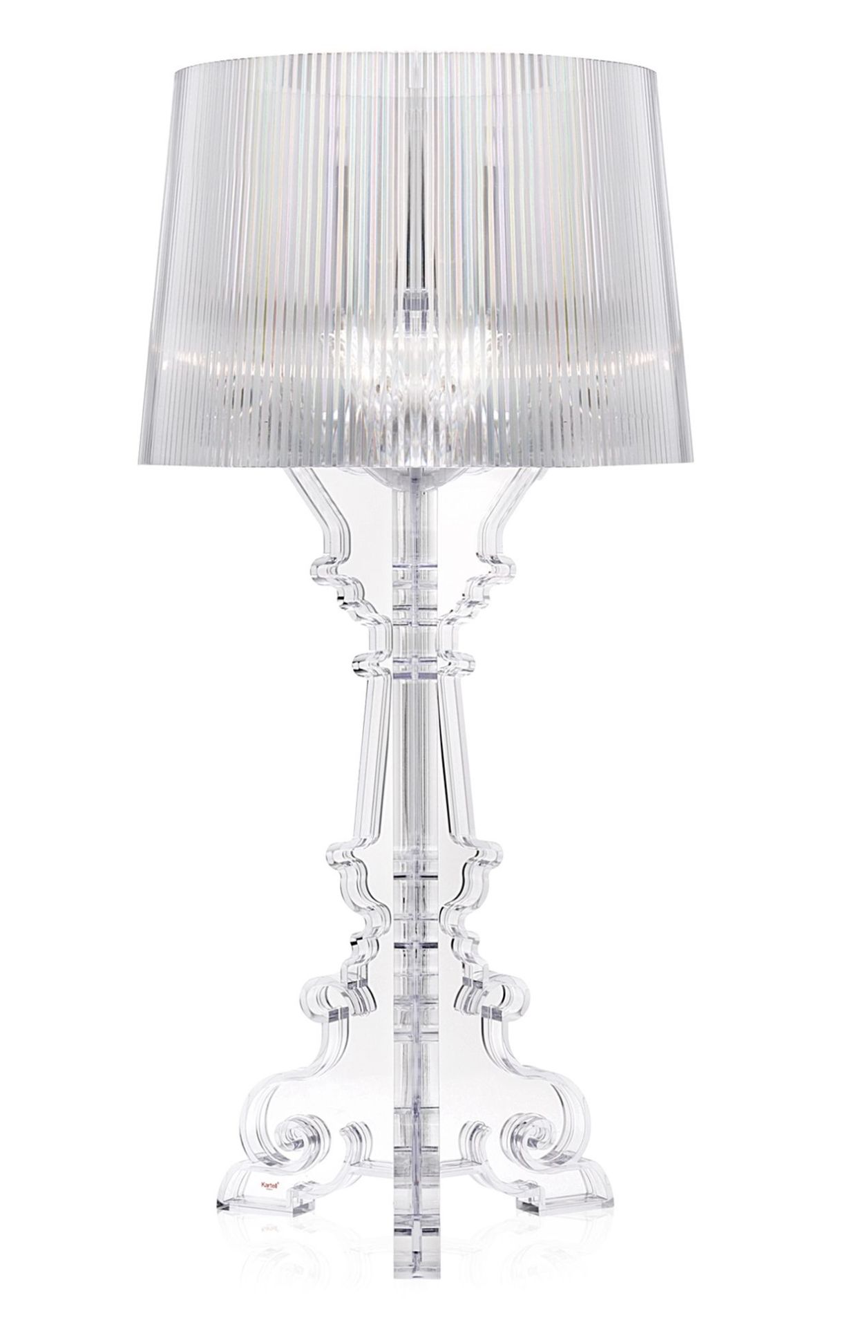 Bourgie tafellamp, glashelder, dimbaar, Kartell