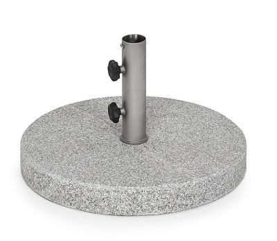 Basisplaat van grijs/wit graniet, rond, Ø 70 cm, voor de Weishäupl-parasol