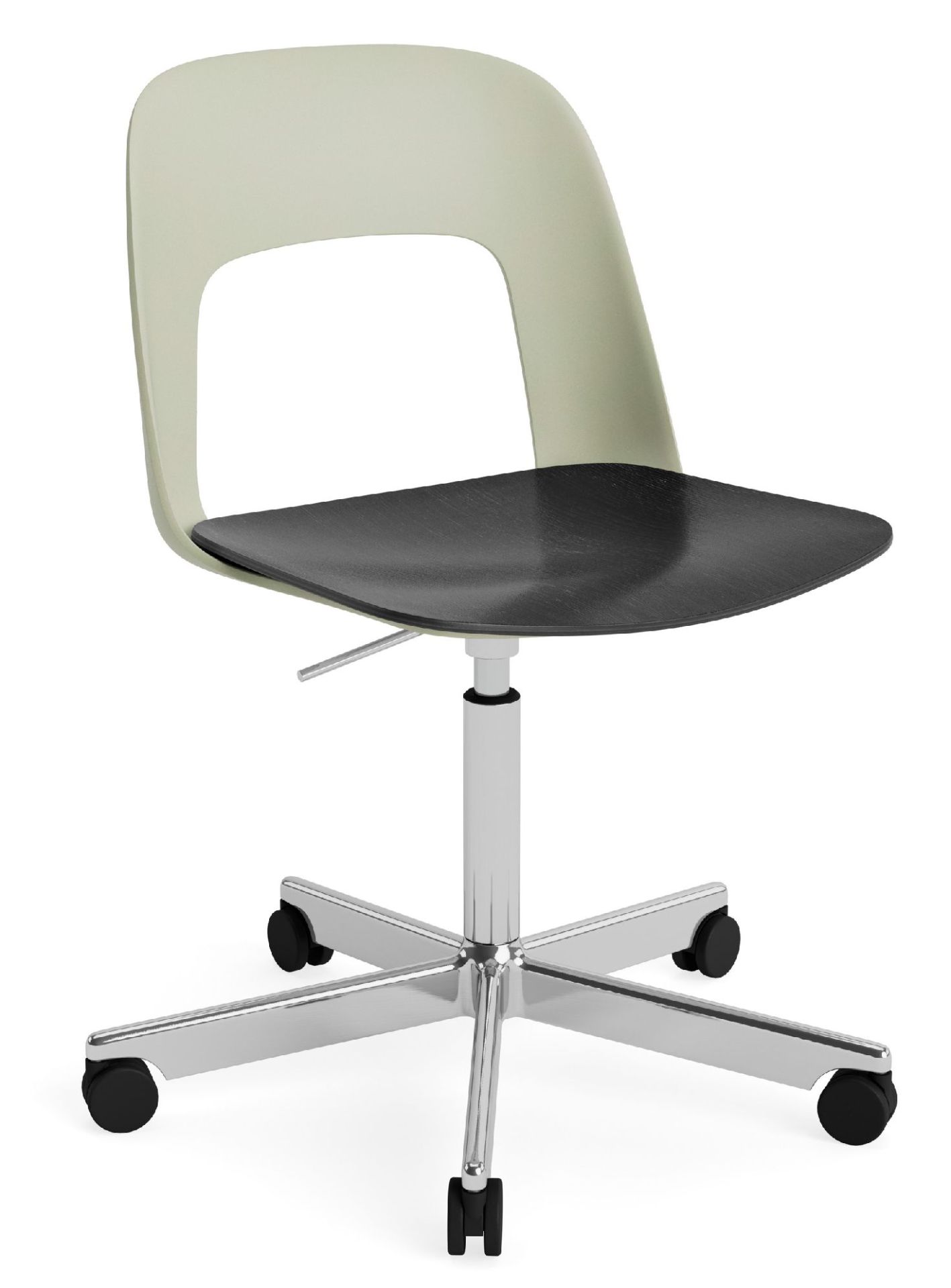 Layout Side Chair 142 stoel met vijfpoot en draaivoet van Hay