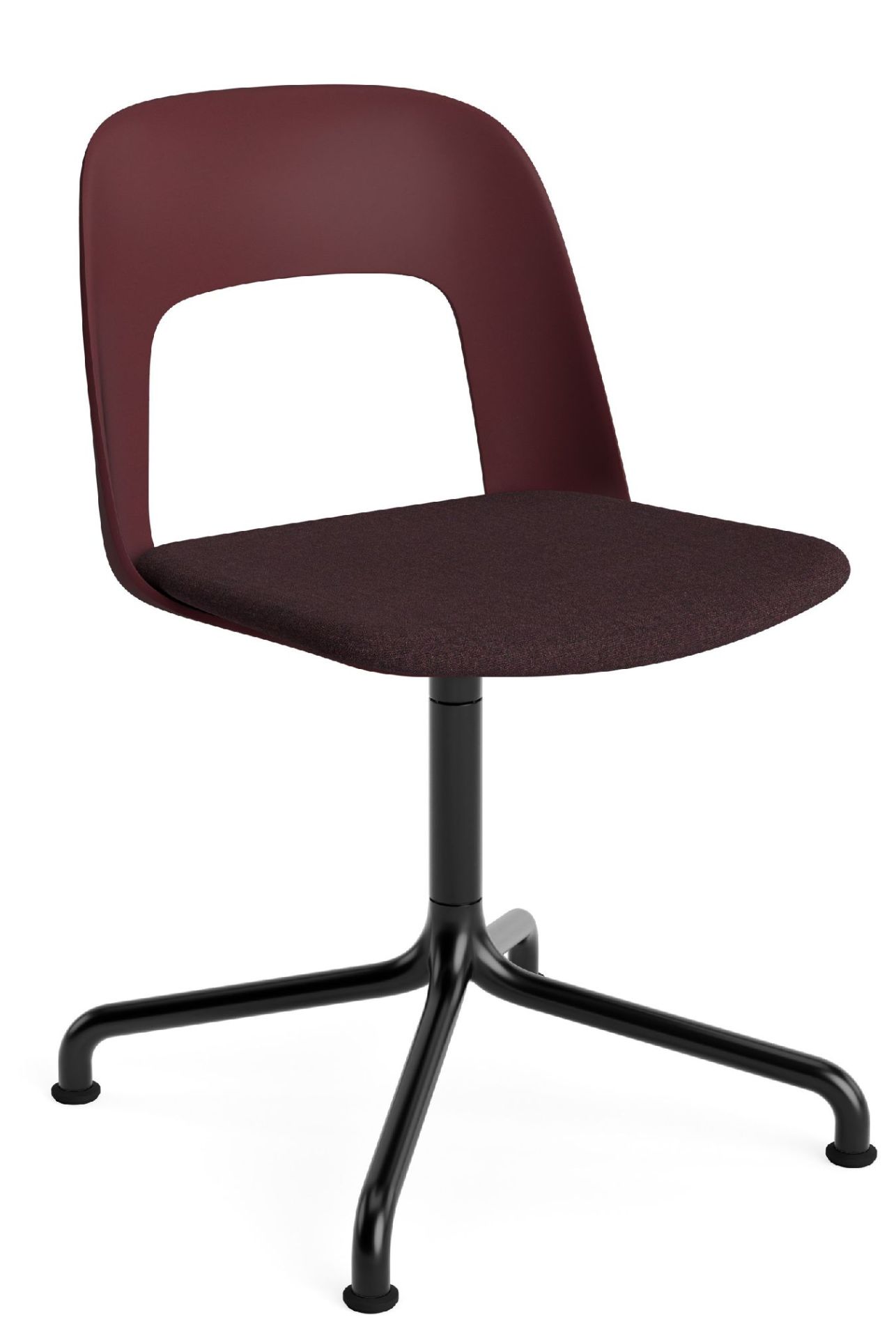 Layout Side Chair 153 draaistoel met vier poten van Hay