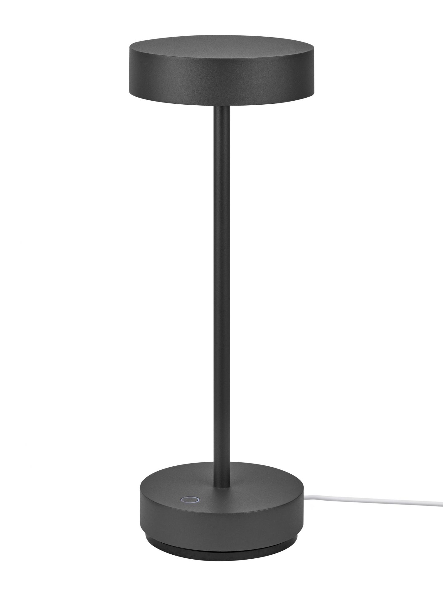 Anthrazitfarbene Arnold S Tischleuchte von Moree für den Außenbereich, modernes Design.