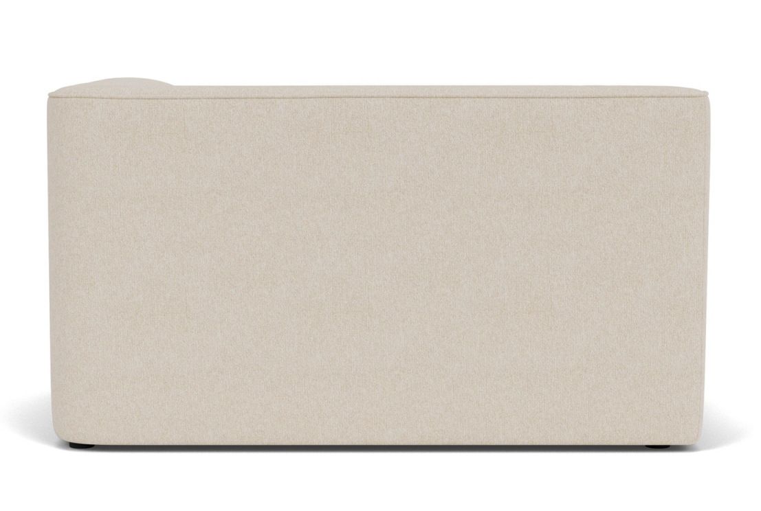 Detailaufnahme des Audo Copenhagen Eave Modular Sofas, Ecke 86, in Beige, minimalistisches Design.