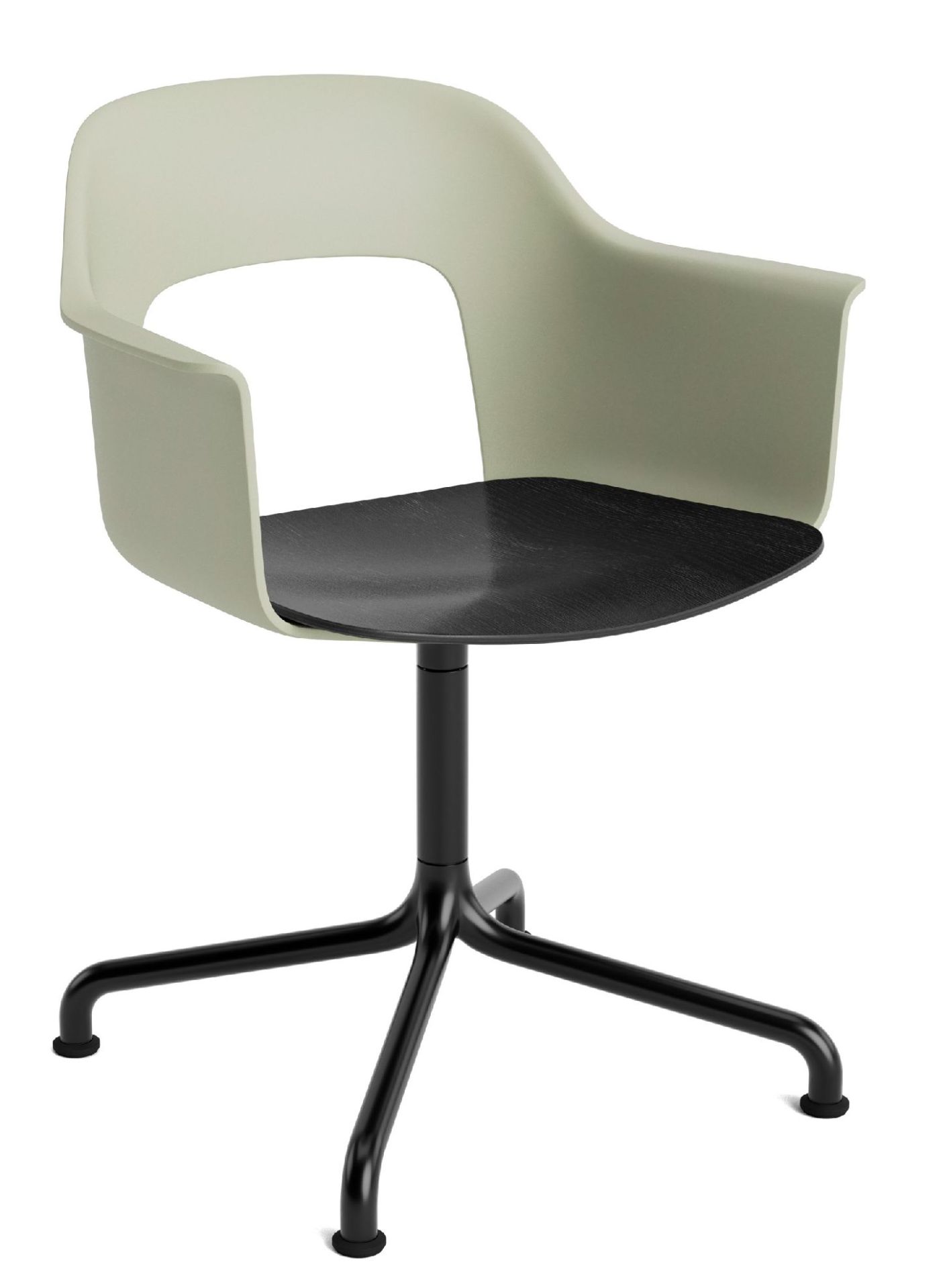 Layout Armchair 252 Fauteuil met 4-sterrenvoet, draaivoet met gebogen kruis Hay