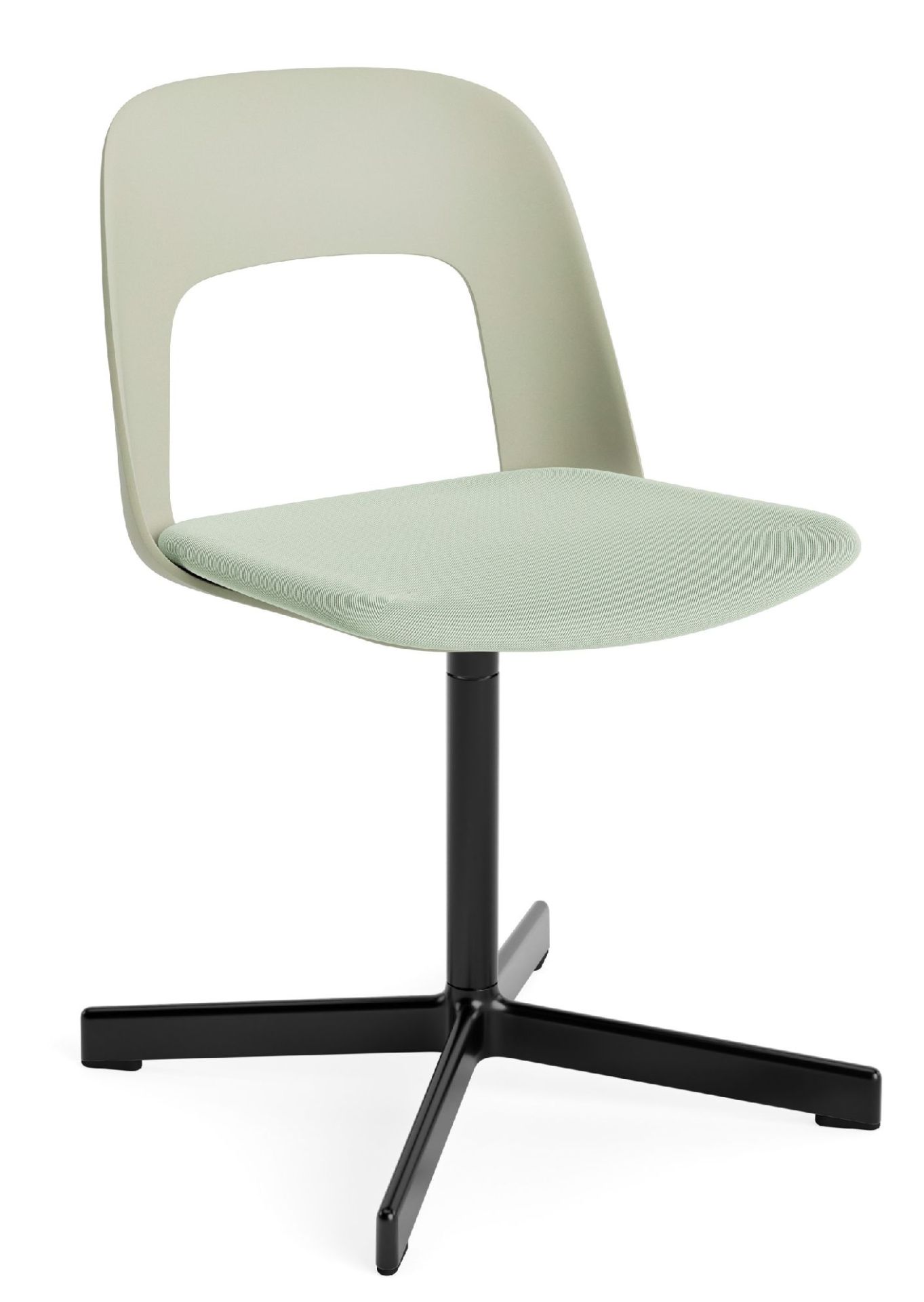 Layout Side Chair 133 stoel met vierpotig draaivoet van Hay