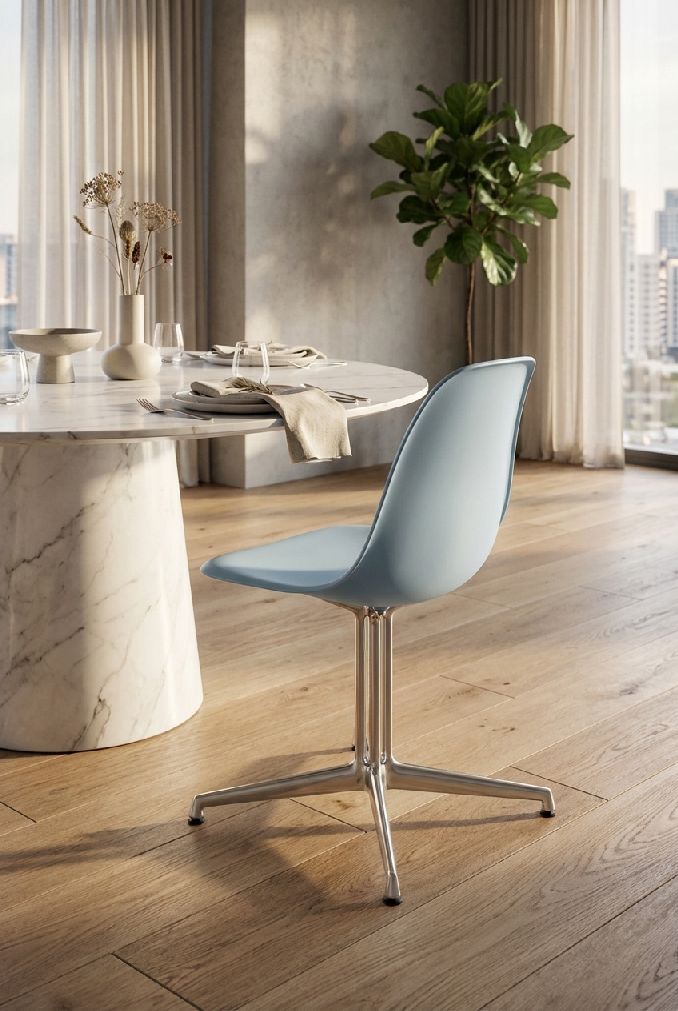 Eames Plastic Side Chair DSL RE stoel Vitra