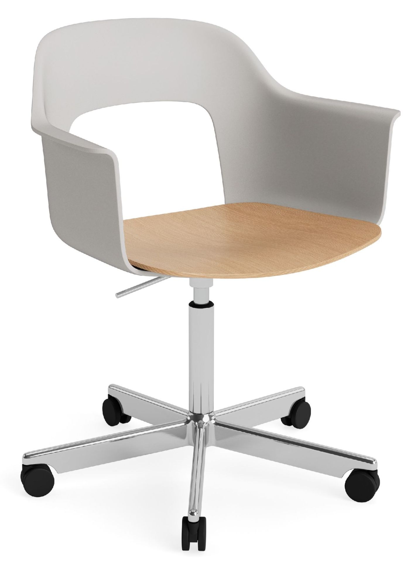 Layout Armchair 242 Fauteuil met 4-sterrenvoet, gasveer en draaifunctie Hay