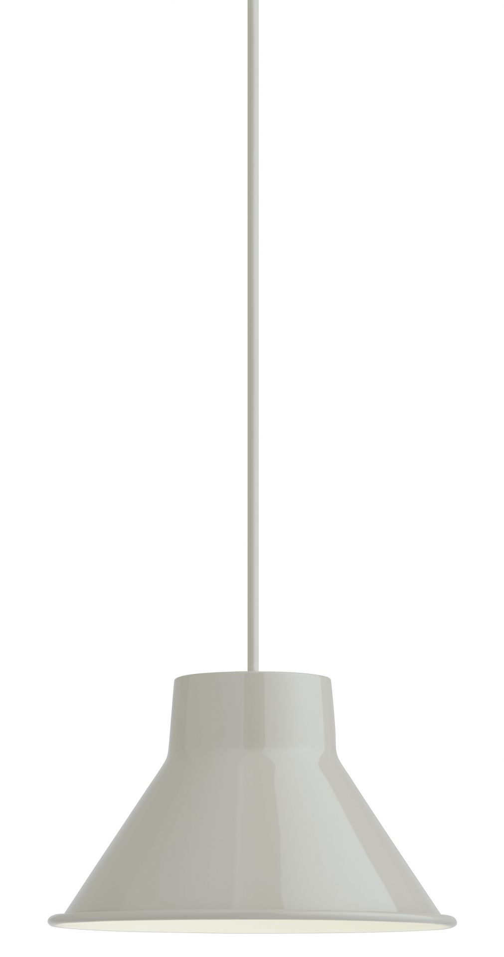 Graue Muuto Top Pendant Lampe, 36 cm Durchmesser, moderne Pendelleuchte für Wohnzimmer und Esszimmer.