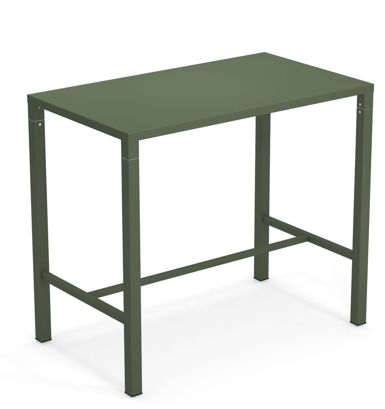 Nova Hochtisch Outdoor Emu, grüner Stehtisch für den Garten oder die Terrasse, modernes Design.