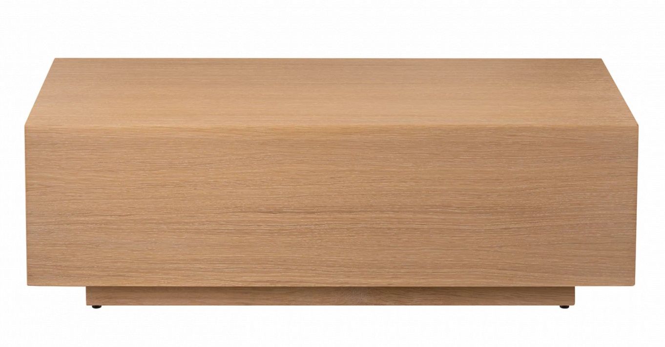 Goba Coffee Table von Blomus, ein rechteckiger Couchtisch aus hellem Holz, modernes Design.