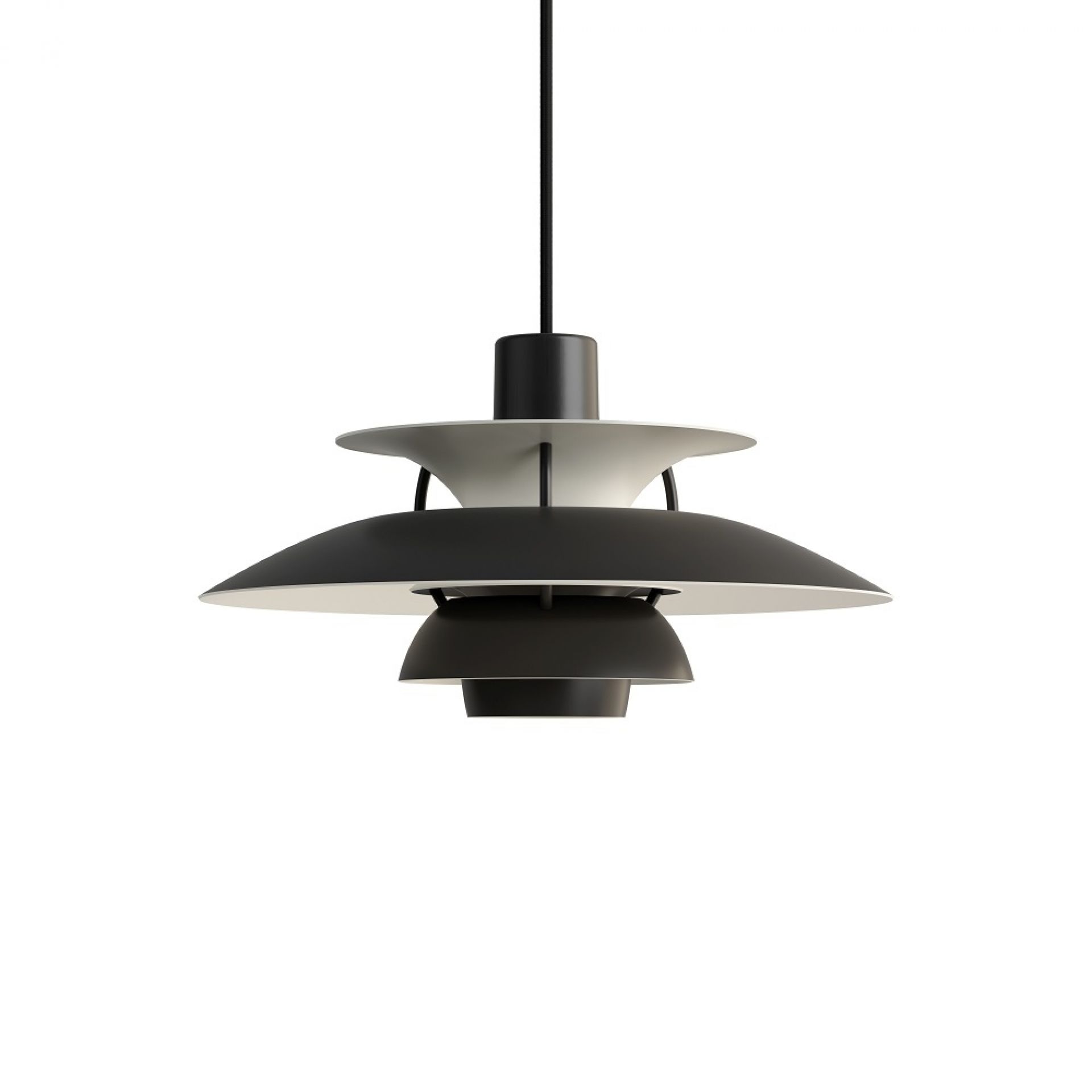 PH 5 Mini monochrome hanglamp van Louis Poulsen, zwart