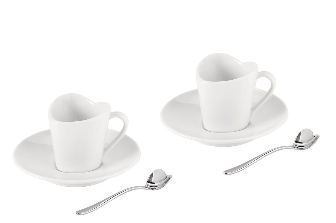 Voor een set van 2 mokkakopjes MMI35SET2 Alessi