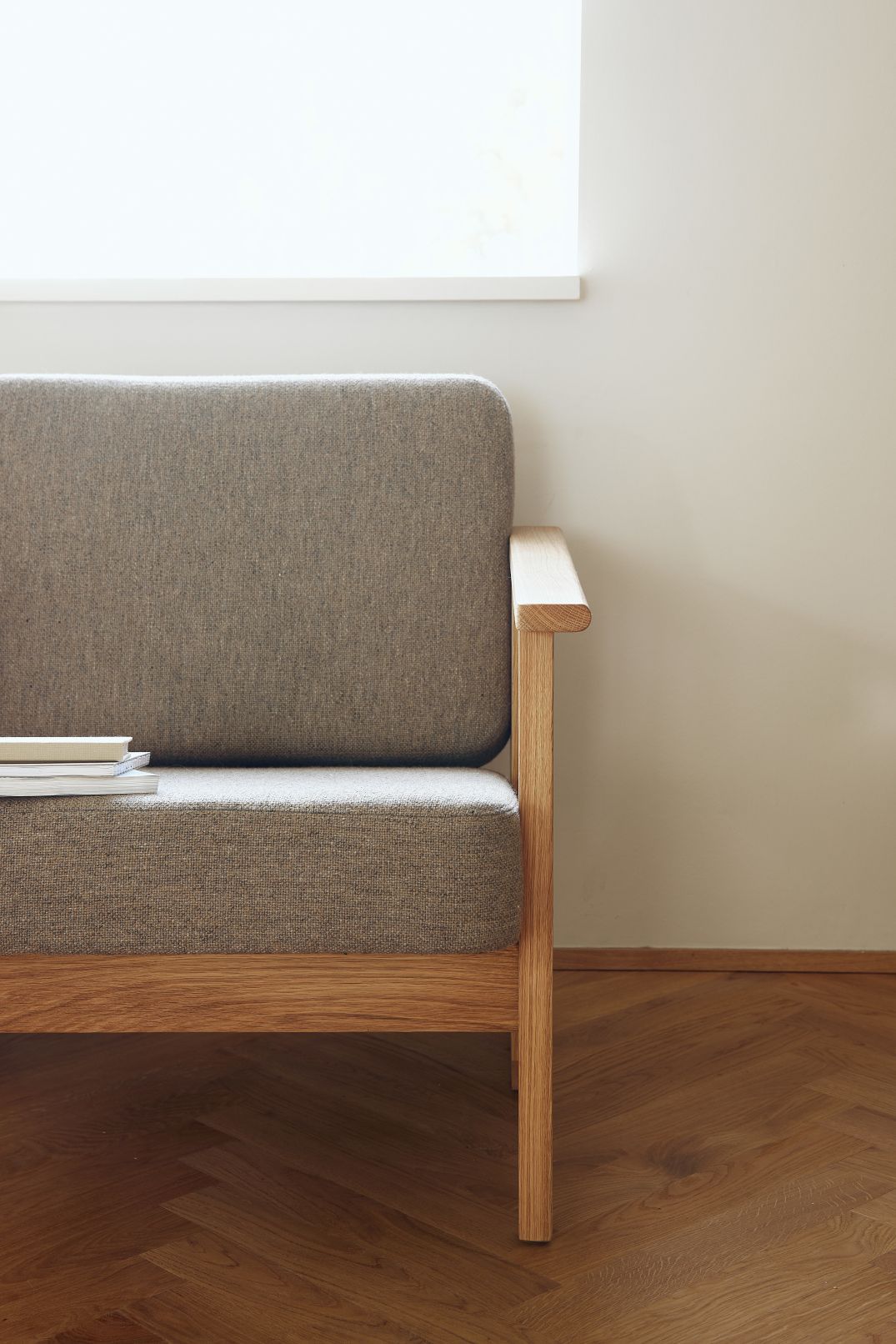 Block Lounge Chair fauteuil met bekleding Hallingdal van Form & Refine