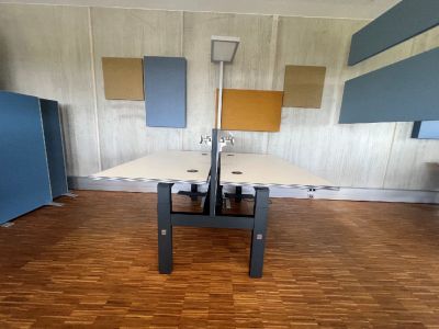 Palmberg dubbel werkstation, TENTOONSTELLING / GEBRUIKT MEUBILAIR