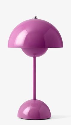 Bloempot VP9 Draagbare Oplaadbare Lamp / Tafellamp met USB Tangy Pink AndTradition UNIEK EXEMPLAAR